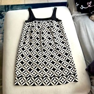 White House Black Market, black and white summer dress